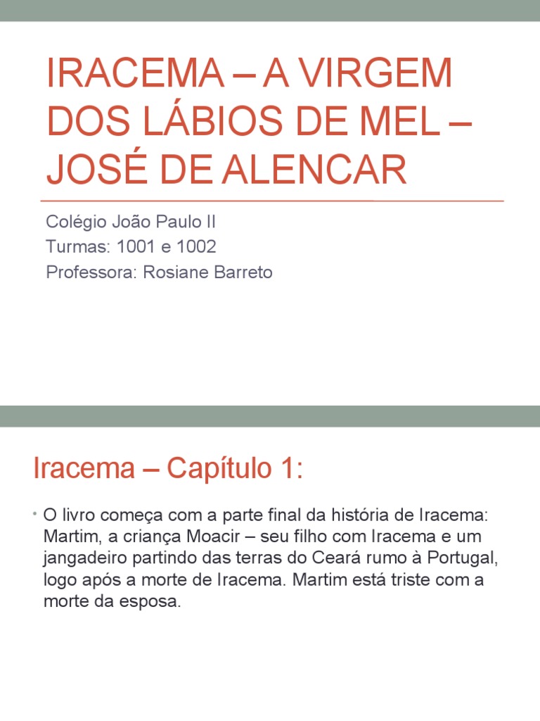 Iracema: A Virgem dos Lábios de Mel | PDF