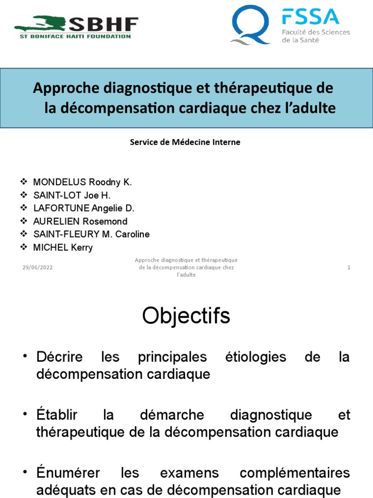 Cardiaque PDF Insuffisance cardiaque Cardiologie — free download