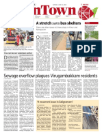 Sewage Overflow Plagues Virugambakkam Residents: A Stretch Sans Bus Shelters