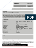 FICHA TÉCNICA - Antiespumante Base Acidos Grasos 581