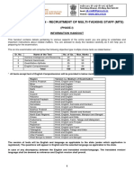 On-Line Examination - Recruitment of Multi-Tasking Staff (MTS)