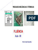 Propriedades mecânicas e fluência a alta temperatura