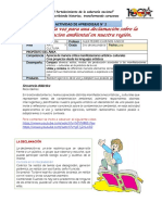 1.2 Exploramos La Voz y Planificamos Una Declamacion Sobre La Contaminacion Ambiental de Nuestro Departamento