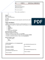 Java Programming Unit-I III B.Tech. I SEM (R15) : Classes and Objects