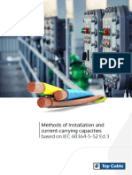Methods of Installation and Current-Carrying Capacities Based On IEC 60364-5-52 Ed.3