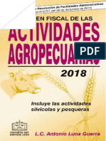 Regimen de Las Actividades Agropecuarias 2018