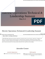 Electric Operations Technical Leadership Summit Fort Wayne May 3-5