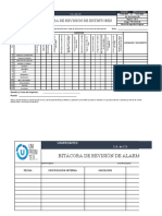 Bitacora de Revisión de Extintores