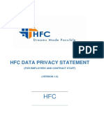 HFC Data Privacy Statement: (For Employees and Contract Staff)