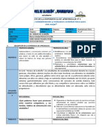 Planificación de La Experiencia de Aprendizaje N2 Del 3° y 4° Año