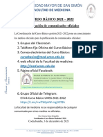 Paginas Oficiales para Publicacion de Comunicados