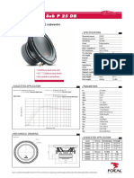 Sub P 25 Db-Technical Sheet