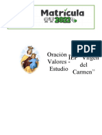 Oración - Valores - Estudio IEP "Virgen Del Carmen"