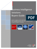 Business Intelligence Solutions Buyers Guide