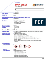 HCS 2012 - WHMIS 2015 Compliant SDS for Nycote Type I Thinner