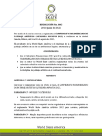 RESOLUCION 002 2022 WSA - CAMPEONATO PANAMERICANO DE PATINAJE ARTÍSTICO CATEGORÍA NOVATOS