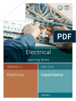 Electrical: Capacitance Electricity