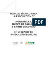 5030 Manual Técnico para La Producción de Hortalizas Huevo de Gallina y Carne de Conejo en Unidades de Producción Familiar