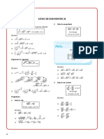 Teoría de Exponentes II