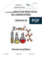 Portada Cuadernillo de Quimica