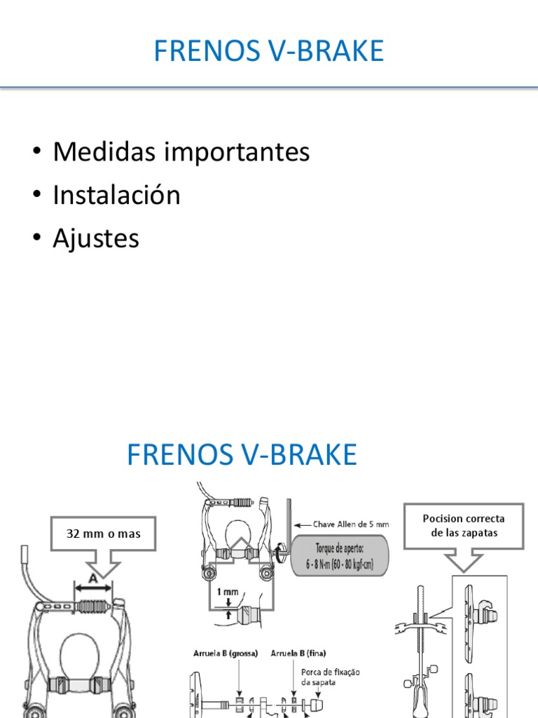 Guía de Ajuste y Mantenimiento de Frenos V-Brake | PDF