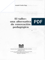 Ander-Egg, E. (1999). El Taller Una Alternativa de Renovación Pedagógica.