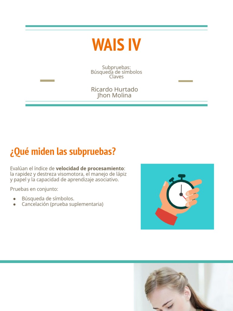 Guia de Interpretación de Busqueda de Simbolos y Claves Del WAIS IV