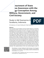 06 The Enactment of State Defense Awareness With The Synergy Conception Among Military Government and Civil Society