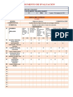 Lista de Cotejo