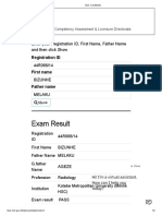 Exam Result: Registration ID