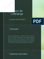 Tipos de Liderança