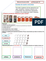 FICHA 04 DE MATEMÁTICA Contamos Las Artesanías de Nuestra Comunidad 22-06