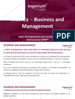 Metrics Business and Management Examen CMRP Marzo2022