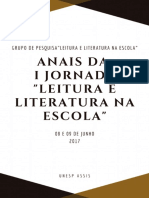 Anais Da I Jornada Leitura e Literatura Na Escola