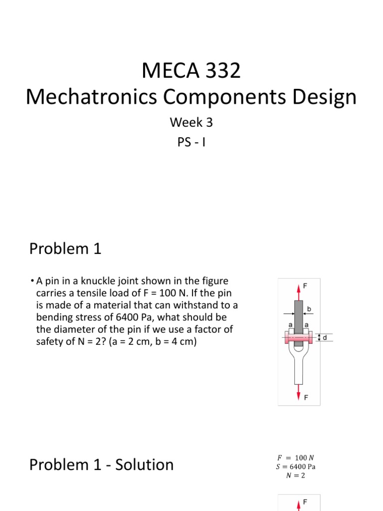 Meca 332 Week 3 Ps 1 Pdf