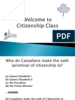 Citizenship Guide Multiple Choice Review