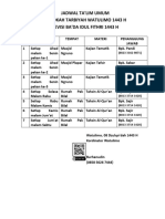 JADWAL TAklim Umum