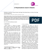 Recent Studies On Phytomedicine Used in Diabetic Disorder