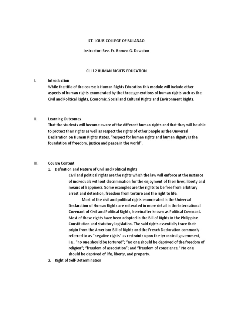 Examples of Political Rights Explained | PDF | Rights | Human Rights