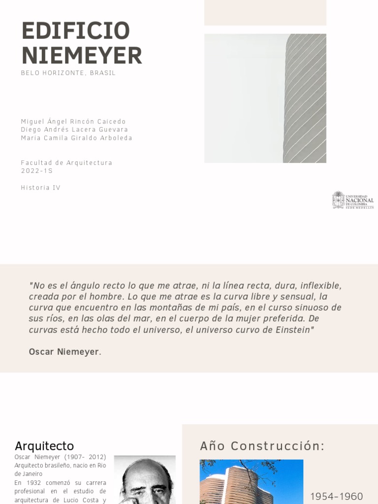 Edificio Niemeyer Belo Horizonte | PDF | Brasil | Diseño
