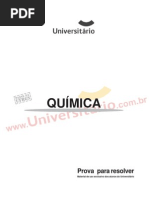 Prova UFRGS 2005 Química