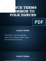 Dance Terms Common To Folk Dances Pe 2