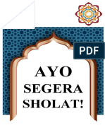 Ayo Segera Sholat