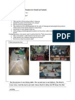 LO 2.1 Recognized Kitchen Premises To Be Cleaned and Sanitized