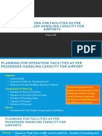 Planning For Facilities As Per Passenger Handling Capacity For Airports