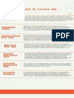 Naranja Foto Limpio y Corporativo Historia de Una Organización Línea de Tiempo Infografía