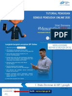 Tutorial Sensus Penduduk Online