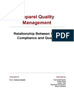 Apparel Quality Management: Relationship Between Social Compliance and Quality