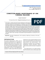 Condition-Based Maintenance of CNC Turning Machine: Research Paper