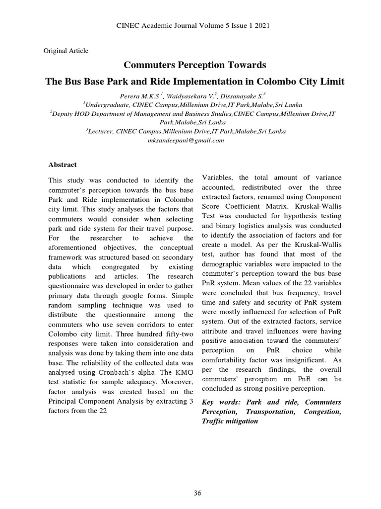 The Bus Base Park and Ride PDF Transport Traffic Congestion